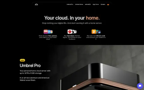 Screenshot of Umbrel