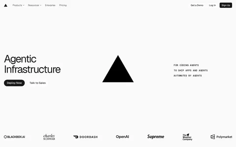 Screenshot of Vercel