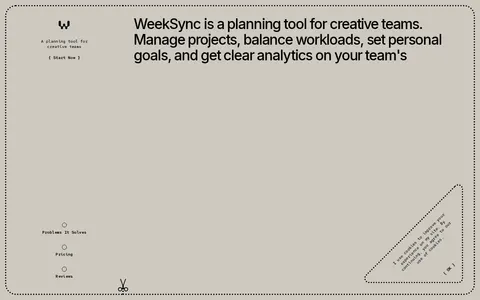 WeekSync. All projects and the team