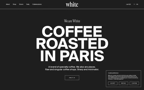 Screenshot of WHITE Coffee