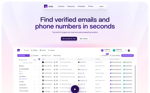 Screenshot of Wiza