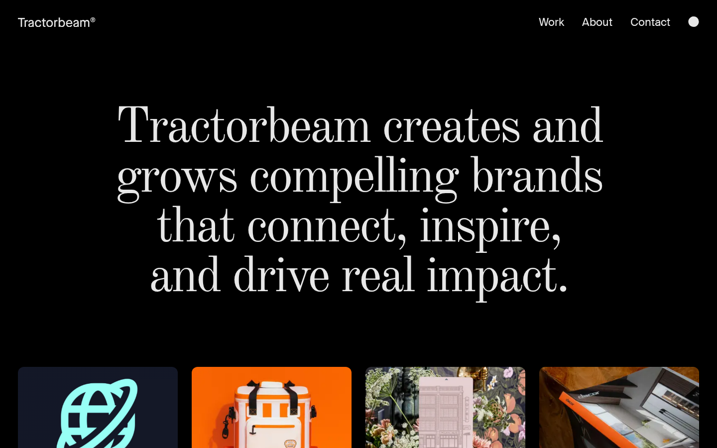 Screenshot of Tractorbeam