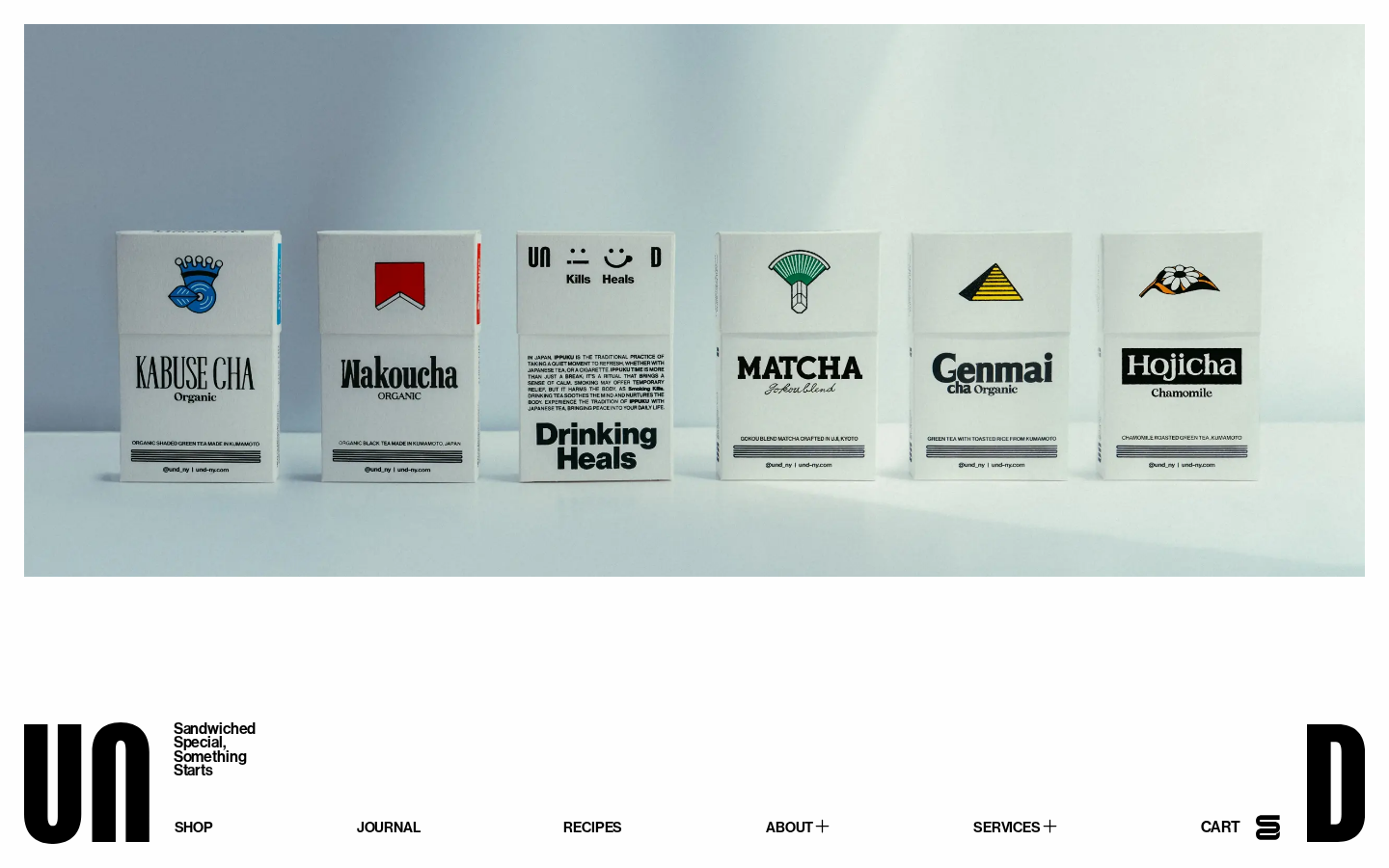Screenshot of UnD: Authentic Japanese Matcha, Tea, and Bakery