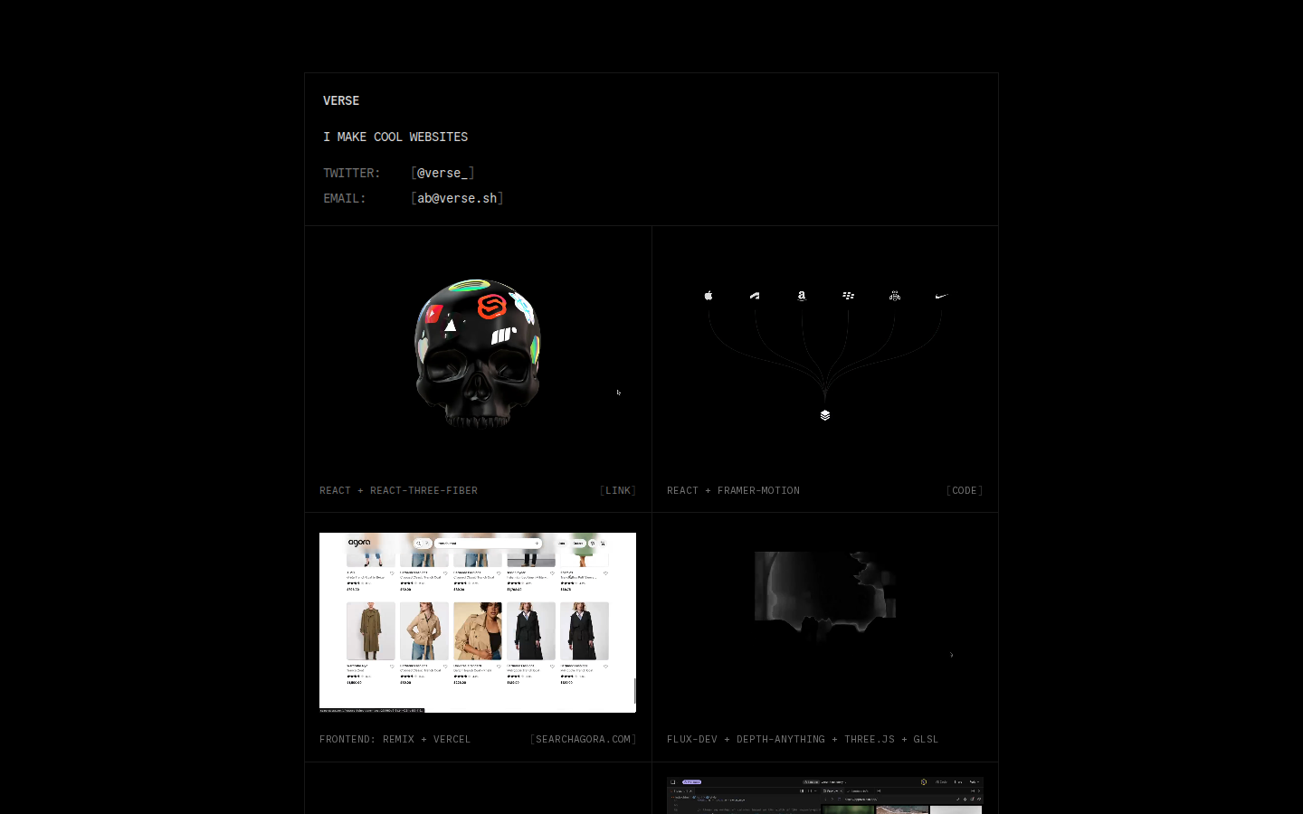 Screenshot of Verse