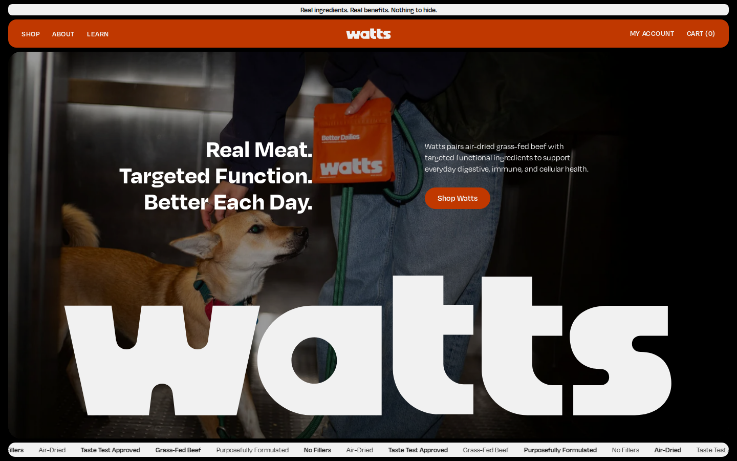 Screenshot of Watts Pet