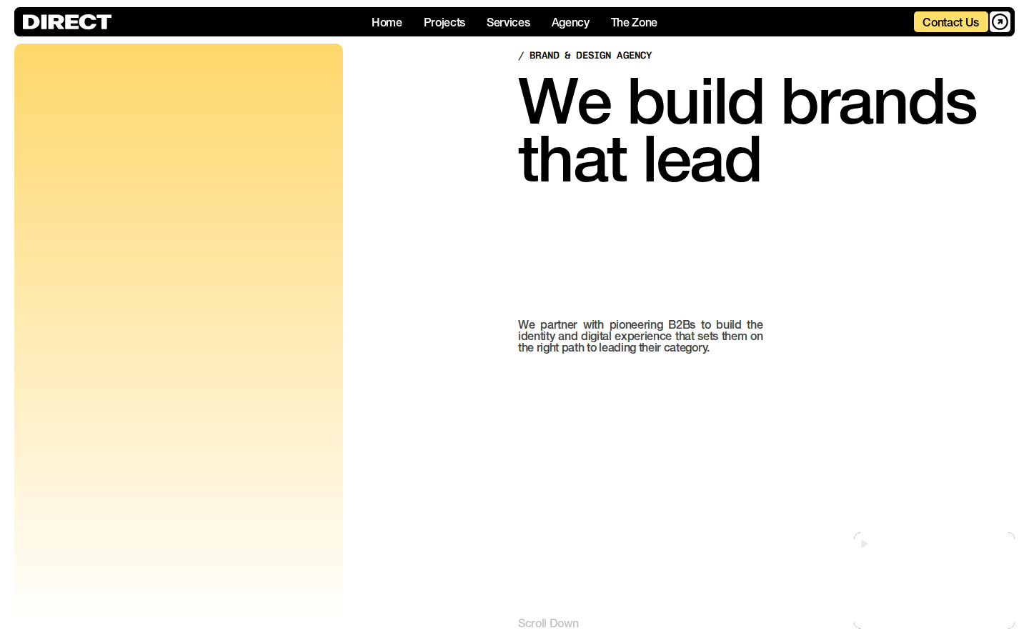 Screenshot of Direct Design Agency