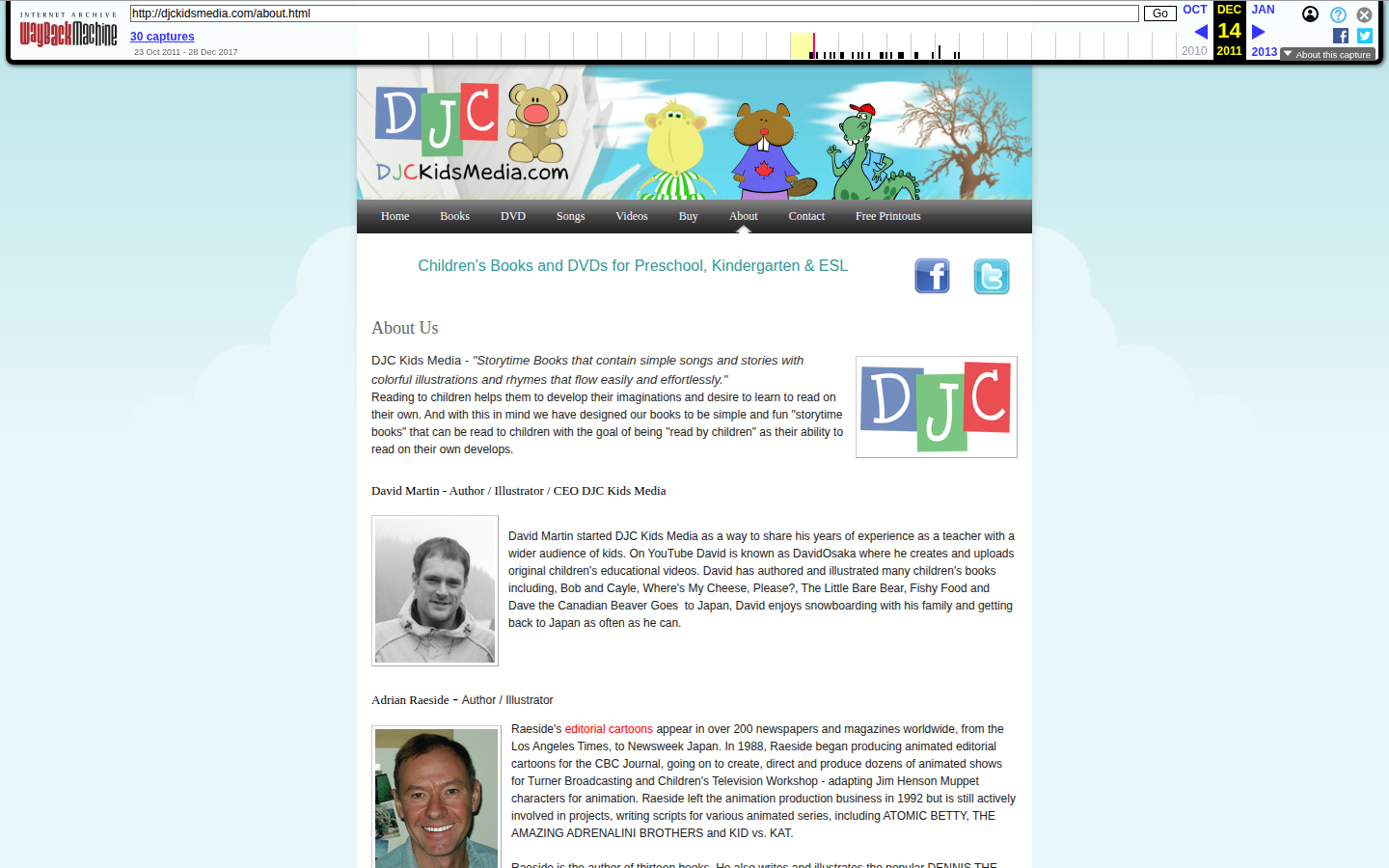 Screenshot of DJC Kids Media
