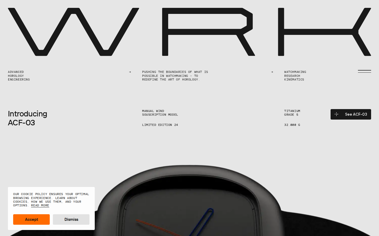 Screenshot of Advanced Horology Engineering