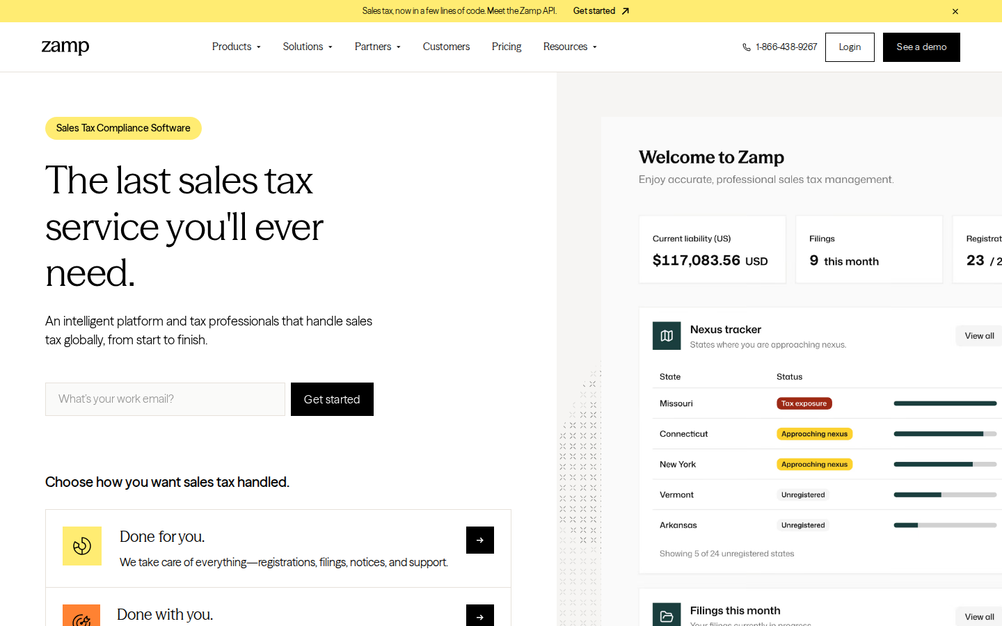Screenshot of Zamp
