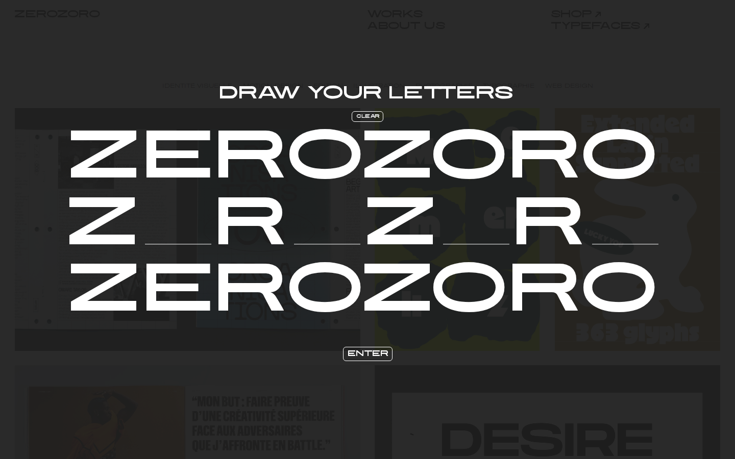 Screenshot of ZEROZORO - Creative studio